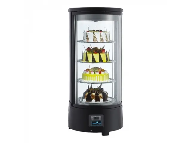 CaterCool Gebaksvitrine Zwart toren 72 liter