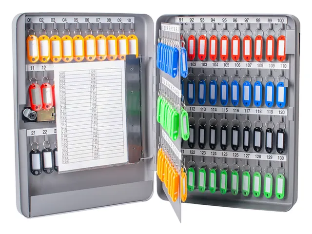 Sleutelkast metaal Pavo basic met cijferslot 130 haken 37x28x8cm grijs