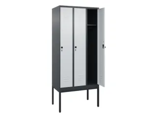 locker,HxBxD 2120x900x500mm,3vak,vak B 300mm,draaigrendel - 2