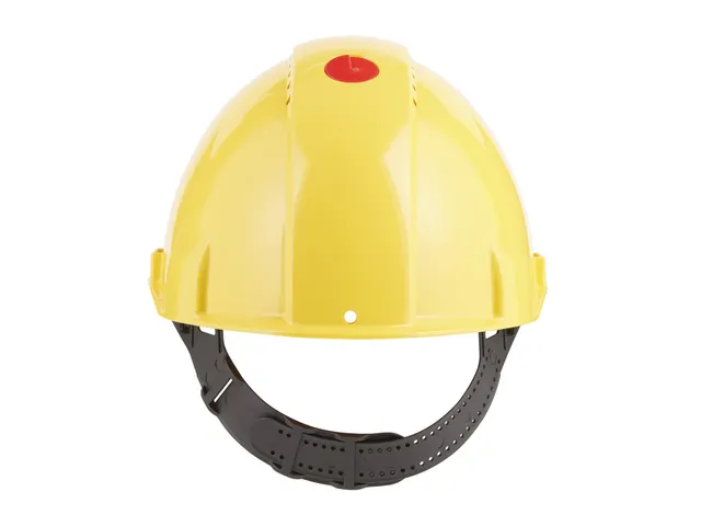 Veiligheidshelm 3M 53-62cm Uvicator en pinverstelling geel