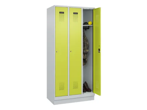 locker,HxBxD 1950x900x500mm,3vak,vak B 300mm,cil.-slot,sokkel