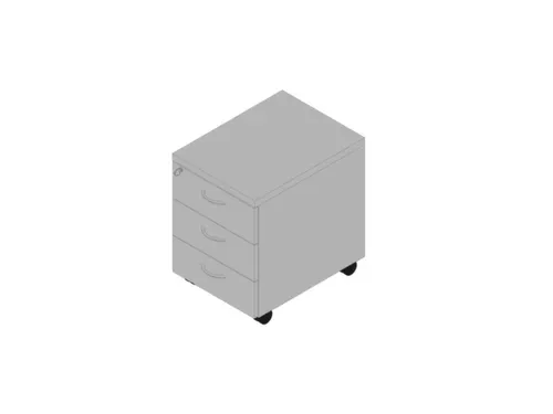 mobiel ladeblok,HxBxD 580x420x560mm,3lade(n),centr. vergrendeling