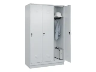 locker,HxBxD 1950x1200x500mm,3vak,vak B 400mm,draaigrendel,sokkel - 3