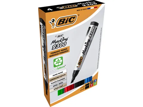marqueur permanent Marking 2300 ECOlutions,boîte de 4 pièces, assort