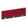 baliepaneel bureau aanbouw achter NV bruin hickory BN4011-rood 1400mm