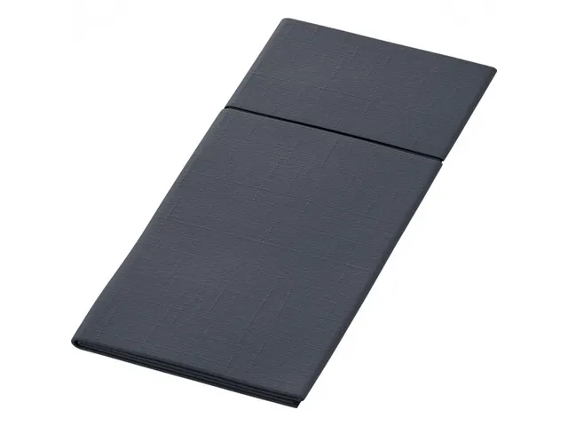 Duni Bestekpochette Duniletto slim Zwart 4x65 Stuks