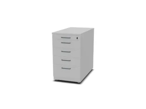 stationair ladeblok 740x430x800mm 4 laden materiaallade MP-lichtgrijs