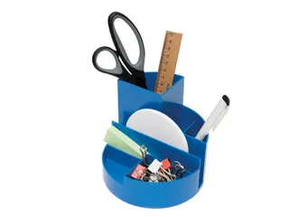 Pennenkoker MAUL roundbox Blauwe Engel recycled 6 vaks blauw - 4