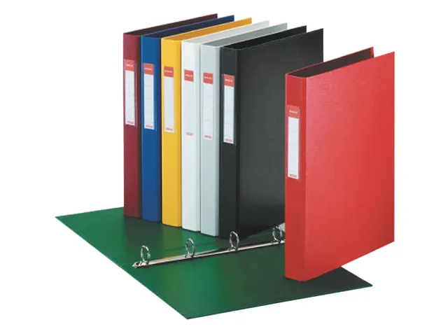 Ringband Esselte 4 rings A4 25mm Pp Rood O-mech