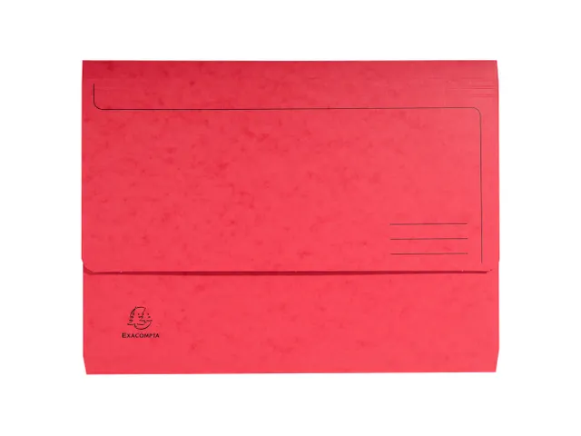 Pocketmap glanskarton A4 rood