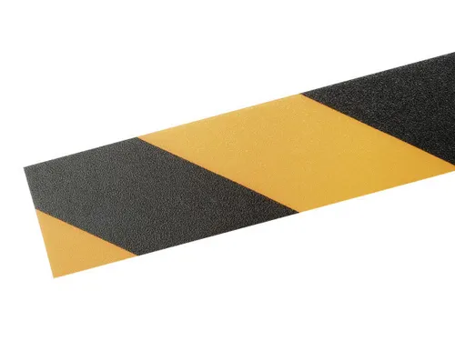 Durable Signaal Sticker Vloermarkering Geel/zwart 50mmx30m