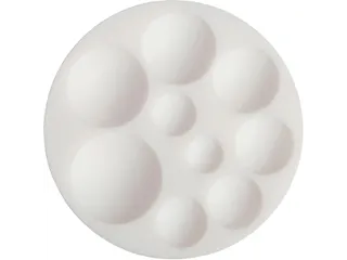 Siliconen mal Cernit rond Ø 7cm - 2