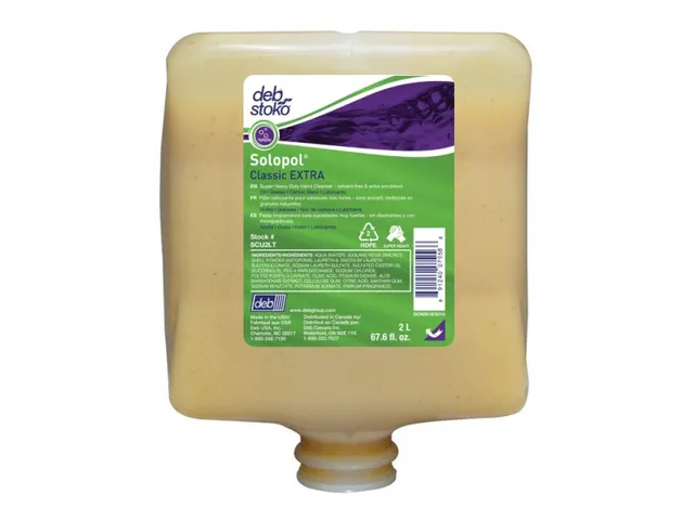 DEB Solopol Classic Extra handreinigingspasta doos 4x 2 liter patronen