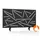 Akoestisch Bureaupaneel met patroon uitsnede 60x120cm Zwart