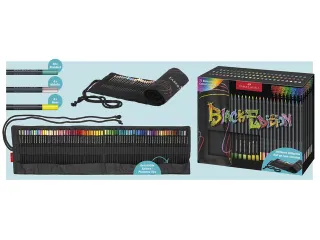 Kleurpotlood Faber-Castell Black Edition 72 stuks in roletui zwart - 8