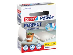 Plakband Tesa textiel 19mmx2.75m wit
