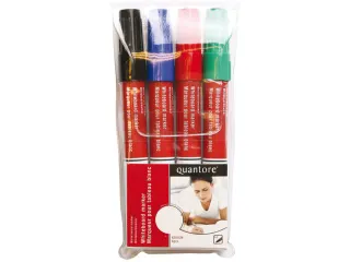 Whiteboardstift Quantore rond 1-1.5mm 4stuks assorti - 2