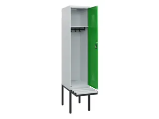 locker met bank,HxBxD 1950x400x815mm,1vak,vak B 400mm,cilinderslot - 1