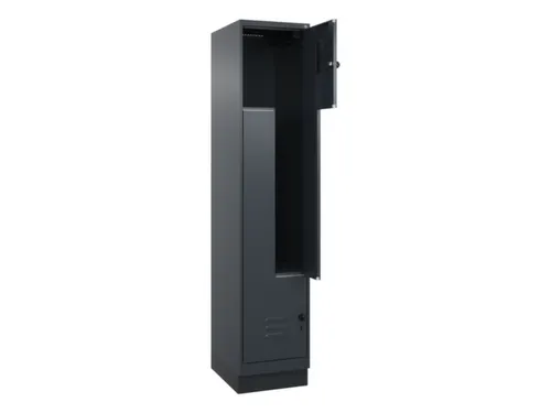 Z-garderobekast,HxBxD 1950x400x500mm,vak B 200/400mm,draaigrendel