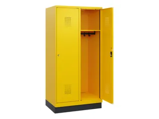 schoollocker,HxBxD 1630x800x500mm,2vak,vak B 400mm,cil.-slot,sokkel - 1