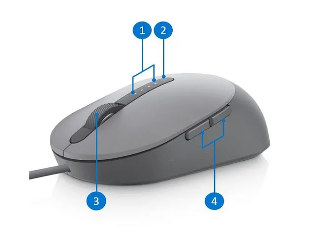 Dell MS3220 bekabelde lasermuis USB Zwart