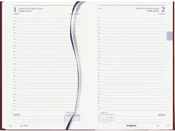 Agenda 2027 Brepols Saturnus Luxe 1dag/1pagina bordeaux