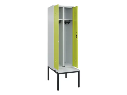 locker voor scheiding van kleding,HxBxD 2120x600x815mm,2vak