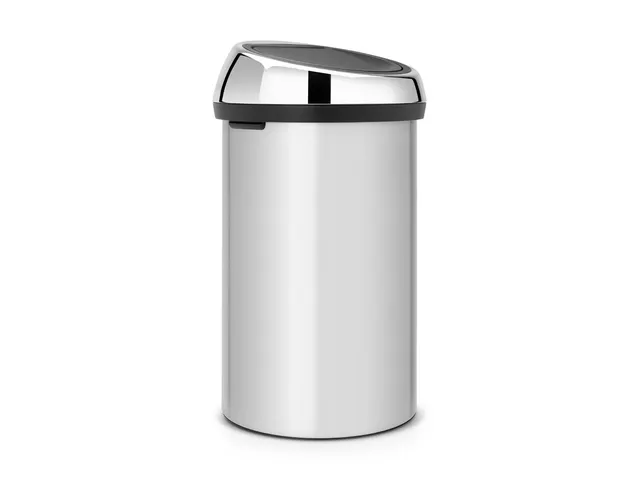 Brabantia Afvalbak Touch Bin 60 Liter Metallic Grijs