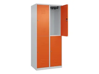 dubbeldekse locker,HxBxD 1850x800x500mm,2x2vak.,vak B 400mm - 2