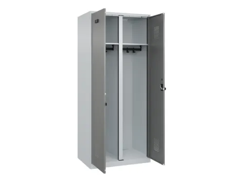 locker voor scheiding van kleding,HxBxD 1850x800x500mm,2vak