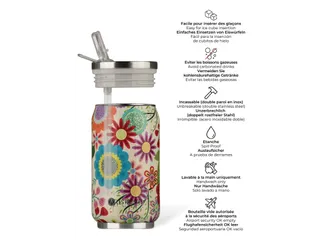 Thermosbeker Les Artistes Paris blik 280ml Eden met geïntegreerd riet - 2