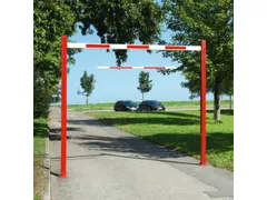 Doorrijdbegrenzer Star Doorrijdhoogte 2.8x10m Stalen Paal Aluminium