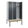 locker met bank,voor scheiding van kleding,HxBxD 2120x1200x815mm,3vak