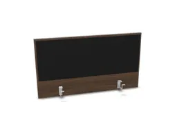 opzetpaneel bureau aanbouw achter NV bruin hickory BN8033-zwart 1000mm