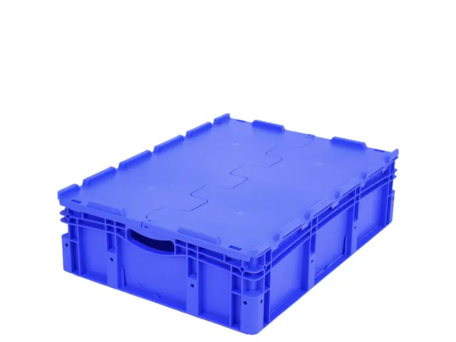 Euronorm Stapelkrat Pp 238x800x600mm 80l Dubbele Bodem Deksel