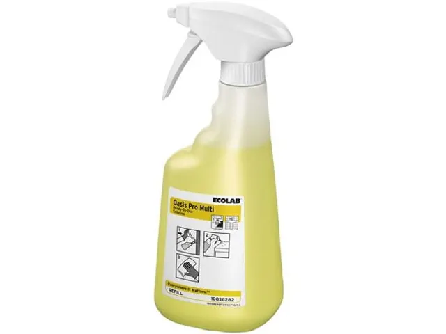 Ecolab voorbedrukte Flacon Oasis Pro Multi 650ml excl. sproeikop 6 st.