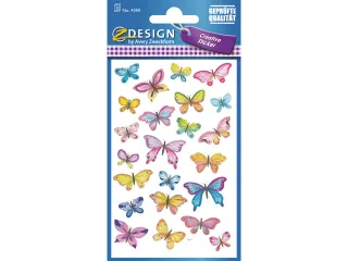 papieretiket Z-design Creative pakje a 3 vel vlinders - 1