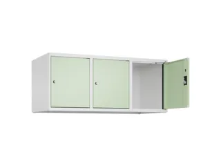 opzetkast,v. locker,3vak.,vak B 400mm,HxBxD 500x1200x500mm - 1