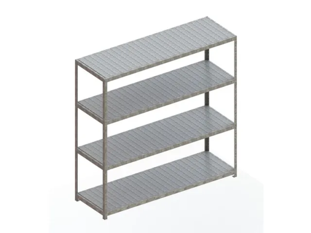 Breedvakstelling HxLxD 2470x2504x800mm vaklast 400kg 4 stalen panelen