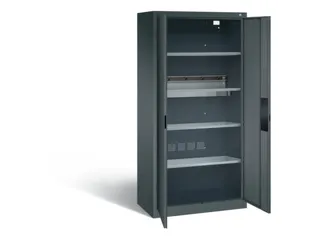acculaadkast 1950x930x500mm 5stekkerdozen 230V cil.-slot front RAL7016 - 2