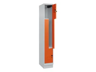 Z-garderobekast,HxBxD 1950x300x500mm,vak B 150/300mm,draaigrendel - 2