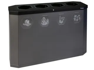 afvalverzamelstation,4x45l,HxBxD 830x1200x355mm,4opening(en) - 1