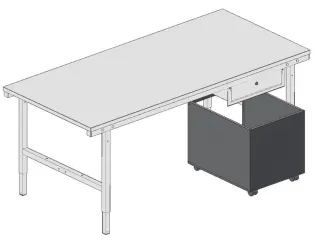 mobiel ladeblok,HxBxD 525x500x650mm,rollen - 4