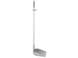Vikan Hygiene stofblik met rechtopstaande aluminium steel 75cm Grijs - 2