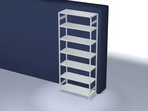 systeemstelling,grondveld,HxBxD 3000x1360x535mm,vakl. 230kg