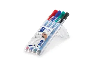 Viltstift Staedtler Lumocolor 305 non permanent correctable M ass 4st - 1