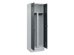 PBM-locker,HxBxD 1950x600x500mm,2vak,vak B 300mm,draaigrendel