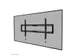 Support mural TV Neomounts LEVEL 43-86 inch support plat noir