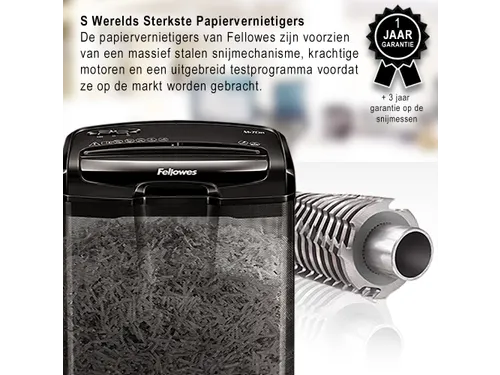 Papiervernietiger Fellowes M-7Cm cross-cut snippers 4x35mm P-4