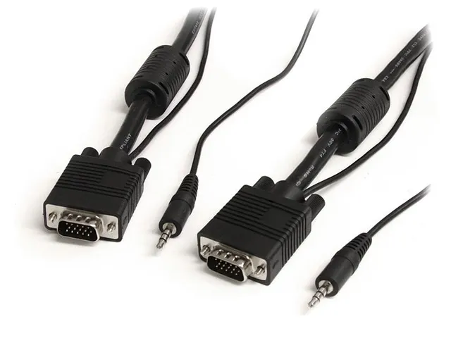 Coax Hoge Resolutie Vga Monitorkabel Met Audio Hd15 M/m 5 Meter